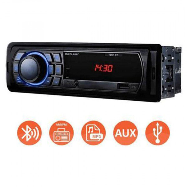 AUTORADIO MULTILASER P3350 PD 4GB COMBO MP3 TRIP BLUETOOTH