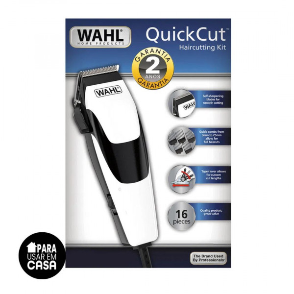 MAQUINA CORTAR CABELO WAHL QUICK CUT 16PÇS 110V