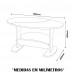 MESA CENTRO ARTELY ISIS AMENDOA / OFF WHITE