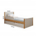 CAMA CIMOL BIBOX ELZA NATURE / OFF WHITE