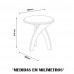 MESA APOIO ARTELY  JADE OFF WHITE / PINHO