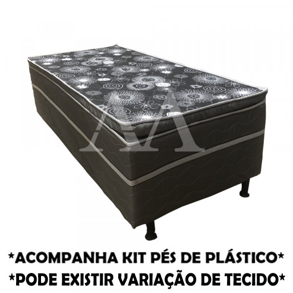 CAMA BOX D28 88X188X53 DIAMANTE C/PILLOW