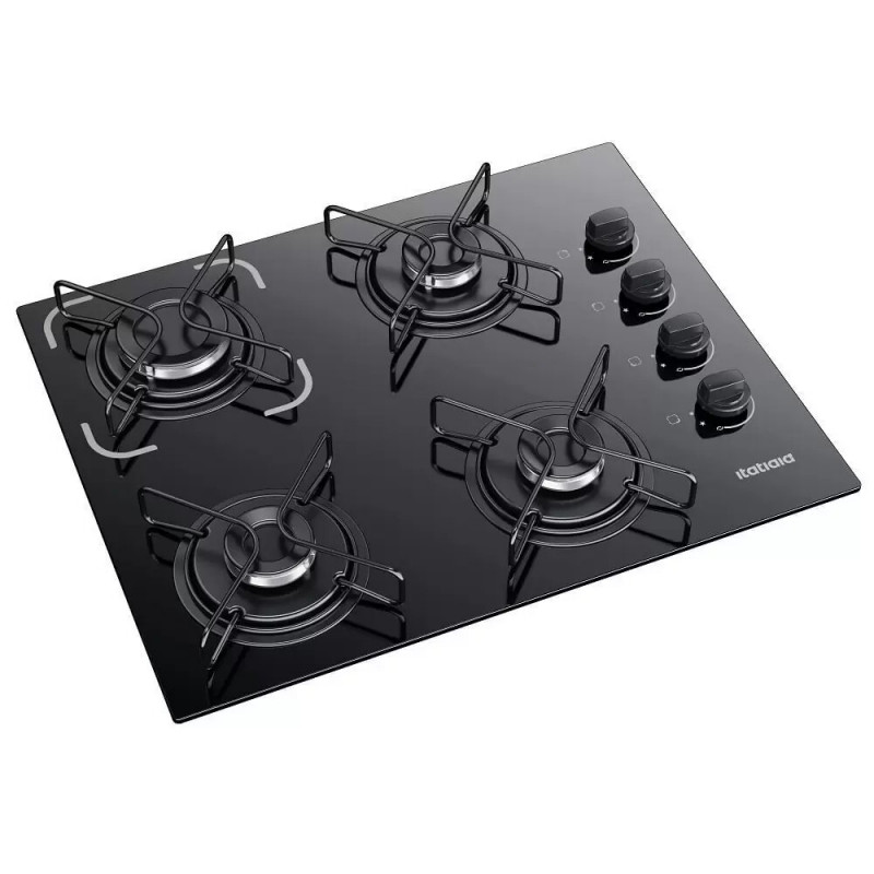 FOGAO 4B ITATIAIA COOKTOP ESSENCIAL PRETO