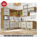 BALCAO NESHER 1P 4G IMPERATRIZ 120CM FREIJO/OFF WHITE 500365