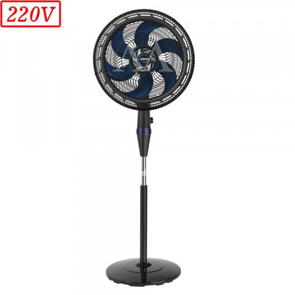 VENTILADOR ARNO VB52 EXTREME FORCE COLUNA 50CM 6 PAS 3 VEL 220V PRETO