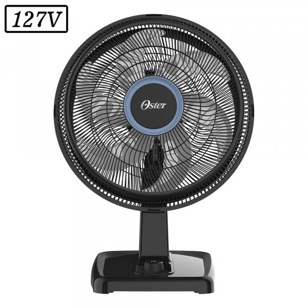 VENTILADOR OSTER SUPER BREEZE 2 EM 1 OVTR480 42CM 6 PAS 3 VEL 127V PRETO